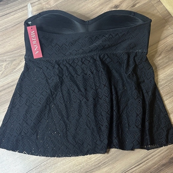 Merona Black Women Swim One Piece - Picture 5 of 6